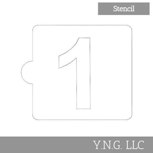 1 Number Counting Stencil for Cookies or Cakes USA Made LS108-1