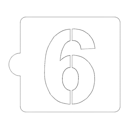 6 or 9 Number Counting Stencil for Cookies or Cakes USA Made LS108-6