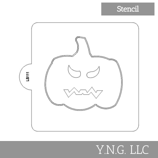 Jack O Lantern Halloween Stencil for Cookies or Cakes USA Made LS111