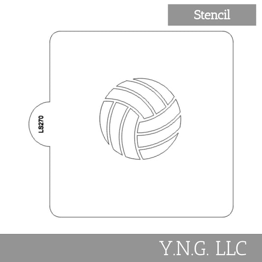 Volleyball Ball Sports Stencil for Cookies or Cakes USA Made LS270