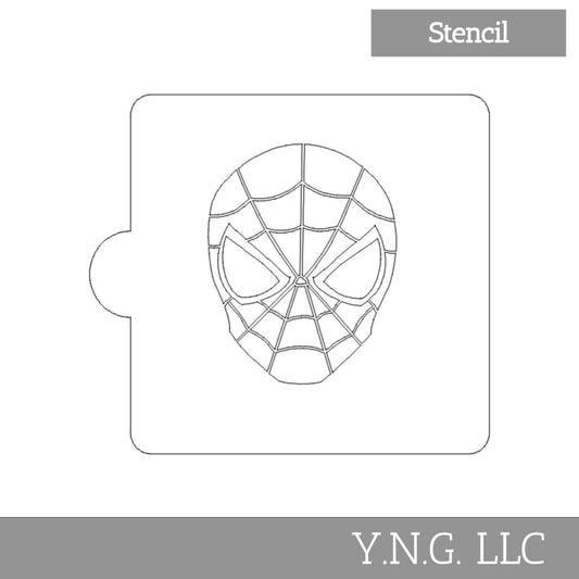 Spiderman Head Large Size Stencil For Cookie or Cakes USA Made LS321L