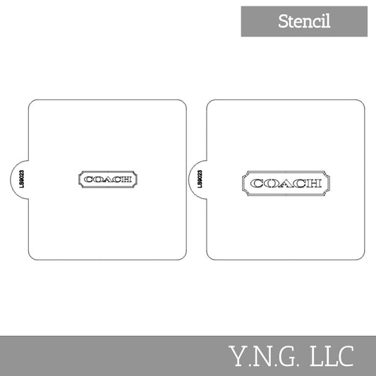 Coach Symbols Set of 2 Stencils for Cookies or Cakes USA Made LS9023