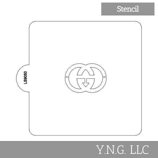 Gucci Symbol Design Stencil for Cookies or Cakes USA Made LS9050