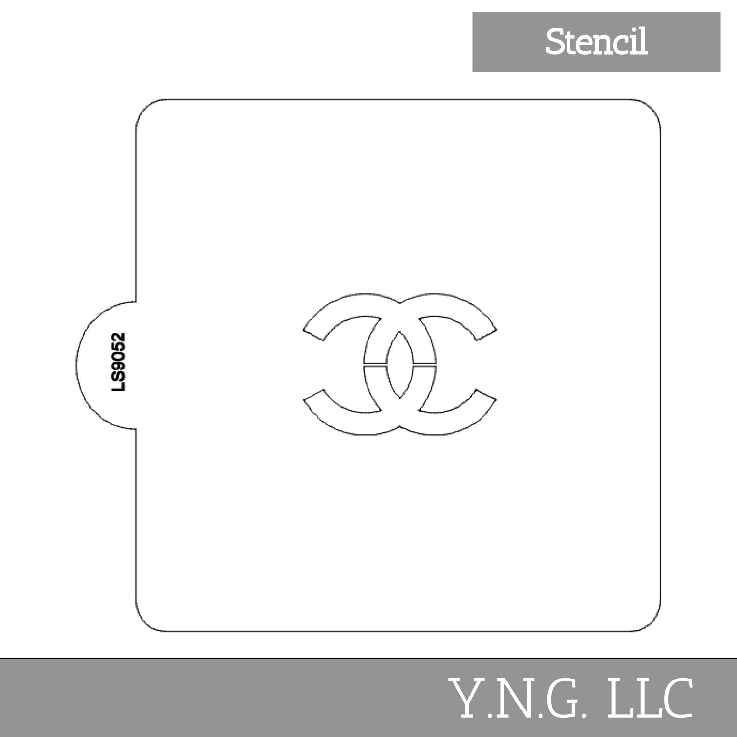 Chanel Symbol Design Stencil for Cookies or Cakes USA Made LS9052