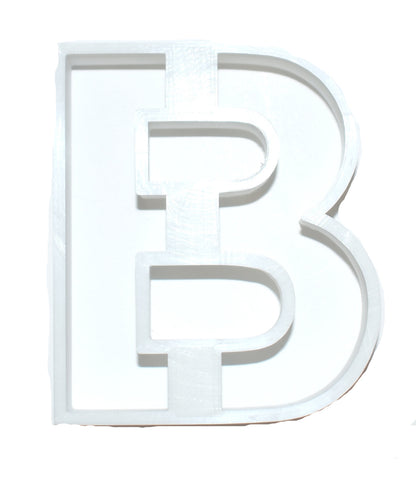 B Letter Alphabet Stencil And Cookie Cutter Set USA Made LSC107B