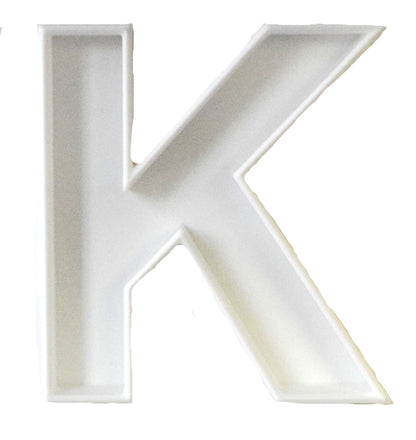 K Letter Alphabet Stencil And Cookie Cutter Set USA Made LSC107K