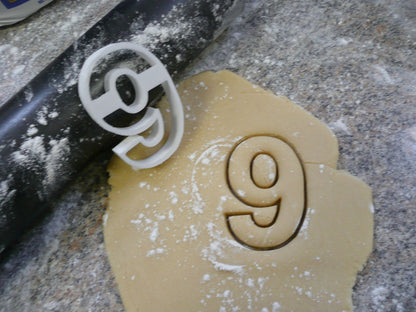 6 or 9 Number Counting Stencil And Cookie Cutter Set USA Made LSC108-6