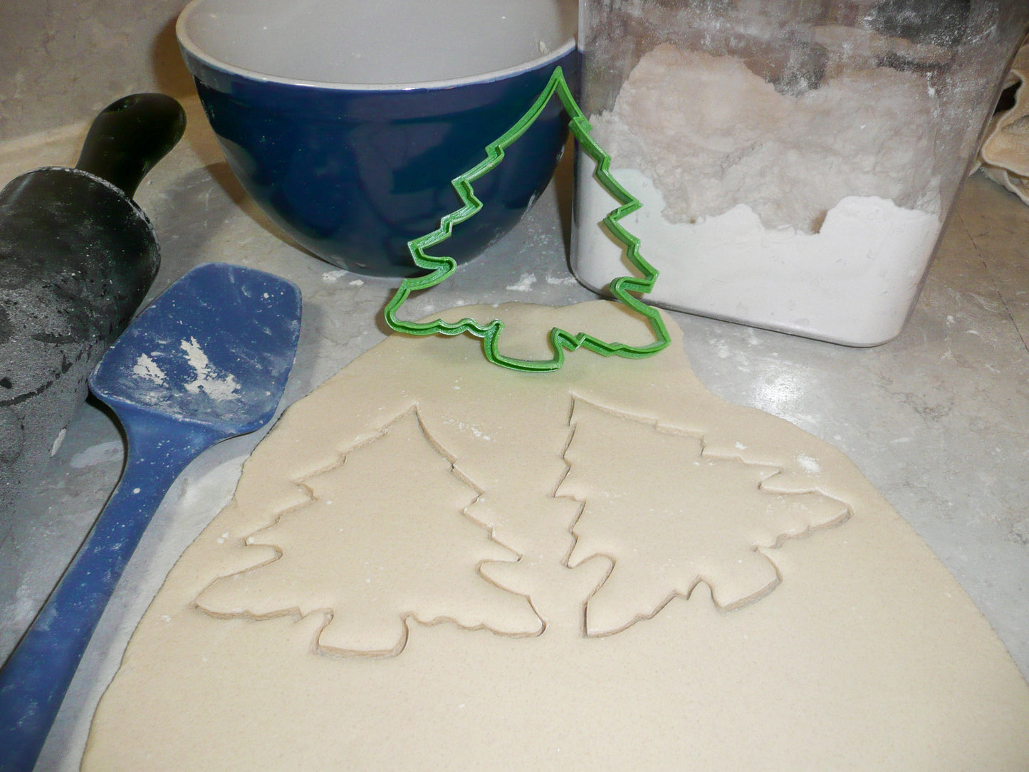 Christmas Tree Evergreen Stencil And Cookie Cutter Set USA Made LSC123