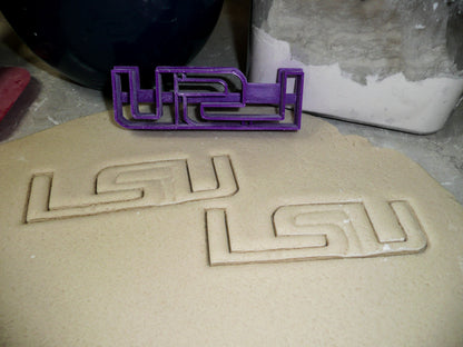 LSU Tigers Louisiana State University Football Cookie Cutter Made In USA PR940