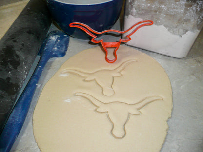 Texas Longhorns University Of Austin Sports Logo Cookie Cutter Made In USA PR990