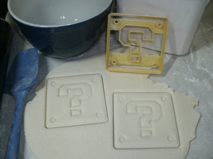 Super Mario Question Block Nintendo Video Game Cookie Cutter Made In USA PR792