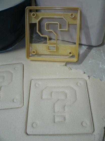 Super Mario Question Block Nintendo Video Game Cookie Cutter Made In USA PR792