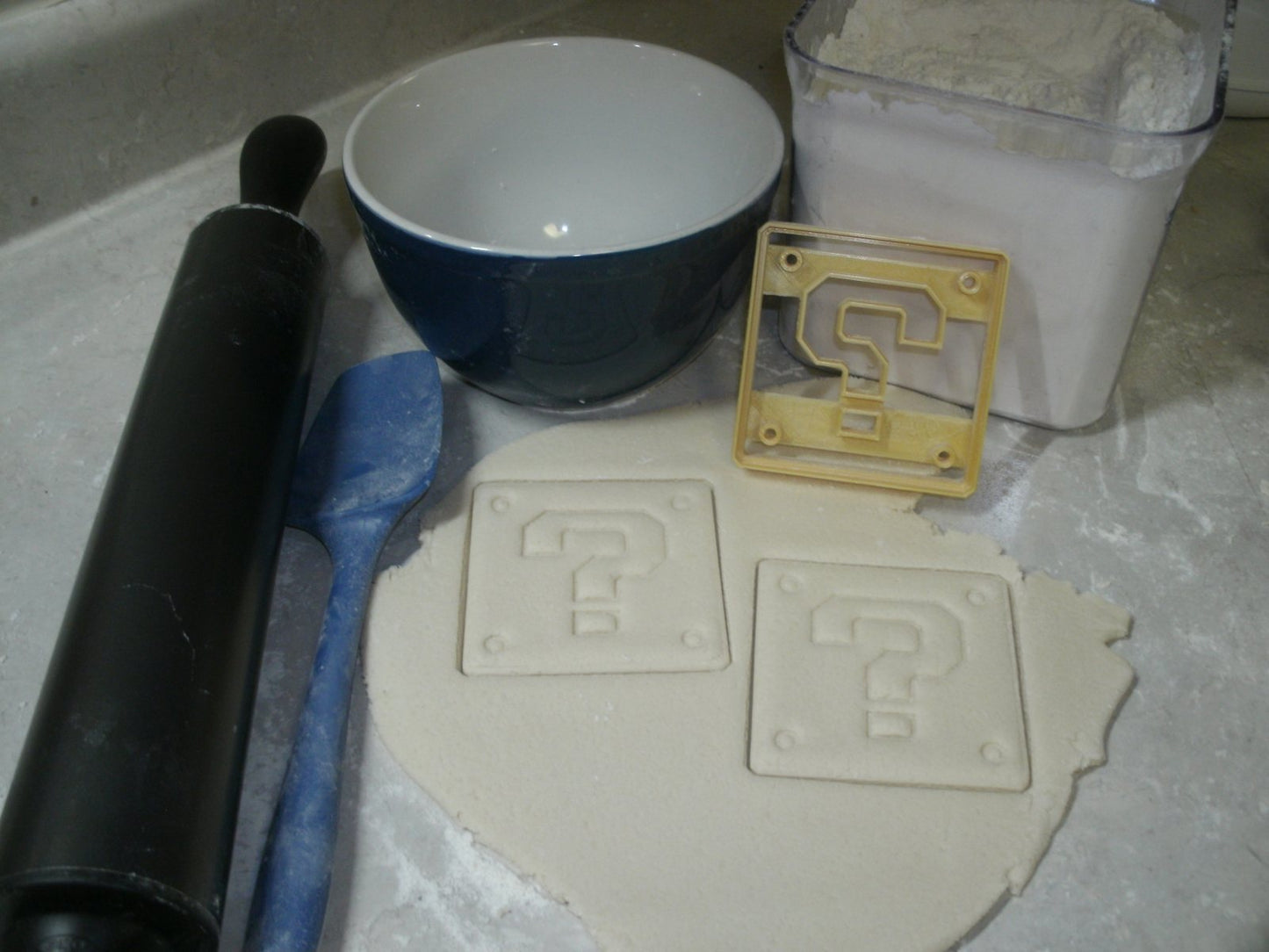 Super Mario Question Block Nintendo Video Game Cookie Cutter Made In USA PR792