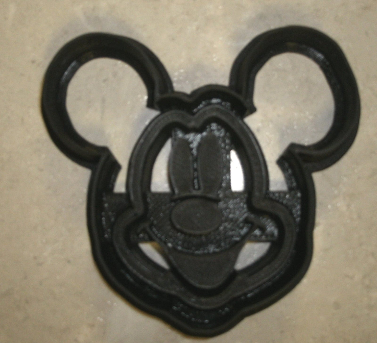 6x Mickey Mouse Face Fondant Cutter Cupcake Topper 1.75 IN USA FD758