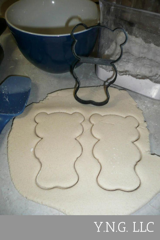Bear Standing Outline Teddy Gummy Cartoon Style Cookie Cutter Made In USA PR3136