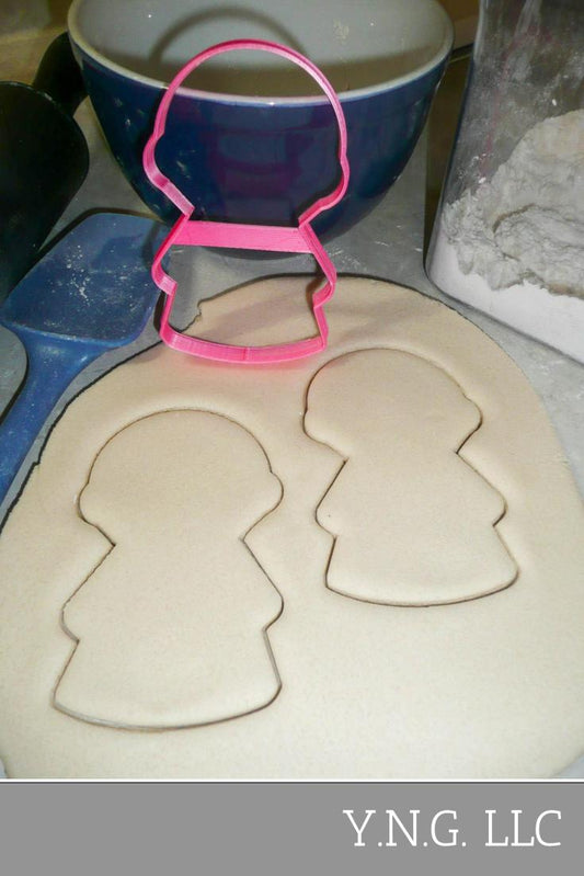 Girl Body Round Head Outline Vintage Kids Toy Cookie Cutter Made In USA PR3076