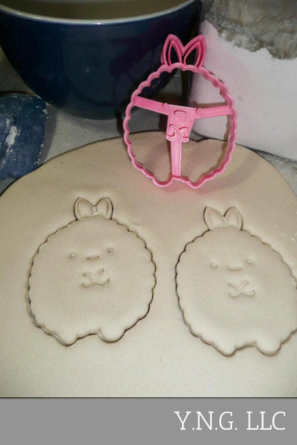 Bunny Rabbit Round Ball Puffy Animal Cookie Cutter Made In USA PR2474