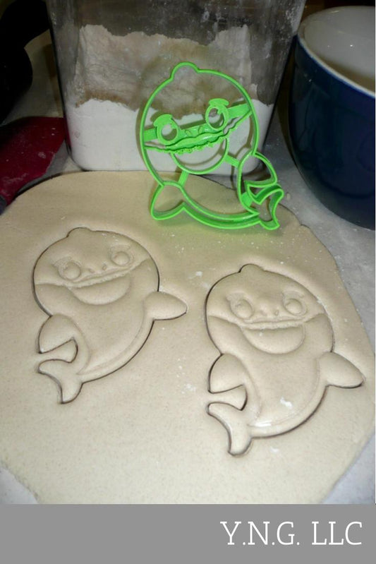 Grandpa Shark Baby Cartoon Song Dance Cookie Cutter Made In USA PR2451
