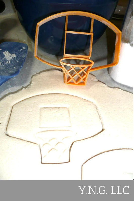 Basketball Backboard Net Hoop Rim Hoops Sports Cookie Cutter Made In USA PR2417