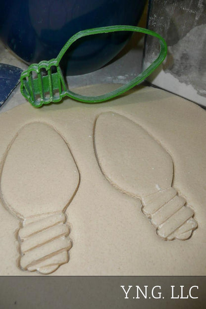 Christmas Bulb String Lights Tree Holiday Decor Cookie Cutter Made In USA PR2085