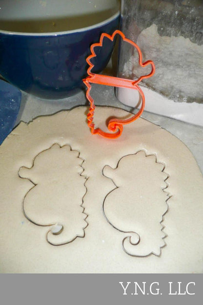 Seahorse Cartoon Style Small Marine Fish Cookie Cutter Made In USA PR3019