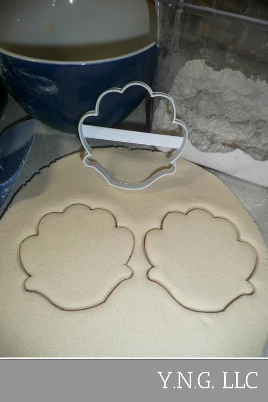 Lotus Flower Or Clam Shell Outline Cookie Cutter Made In USA PR3125