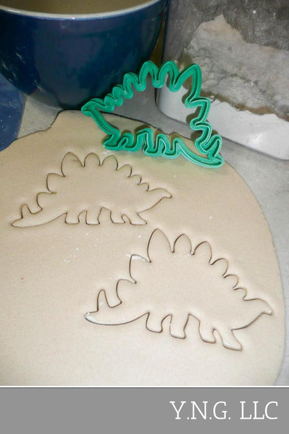 Stegosaurus Dinosaur Outline Spiked Dino Cookie Cutter Made In USA PR2131
