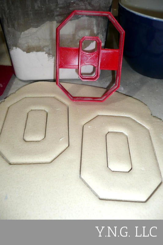 Ohio State University Buckeyes O Logo Sport Cookie Cutter Made In USA PR2453