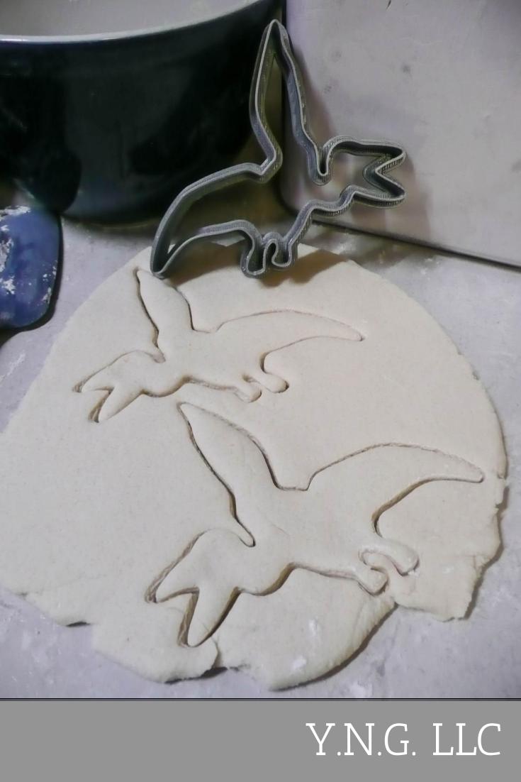 Pterodactyl Dinosaur Outline Flying Dino Cookie Cutter Made In USA PR2130