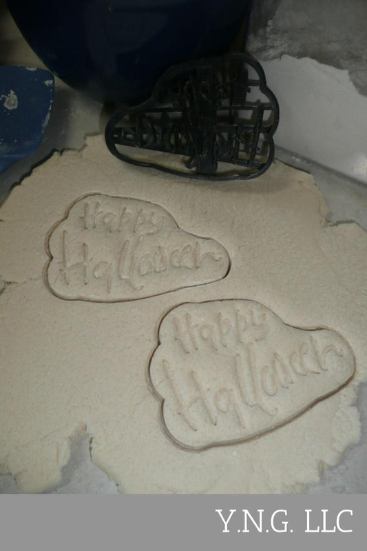 Happy Halloween Words Scary Font Letters Cookie Cutter Made In USA PR3022