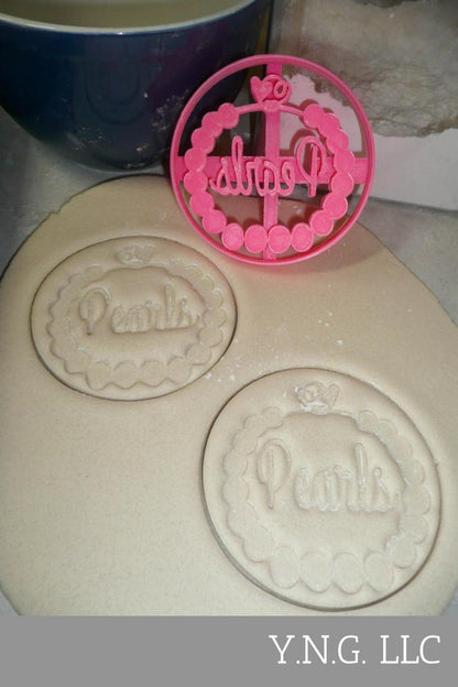 Pearls Fashion Girl Baby Shower Gender Reveal Cookie Cutter Made In USA PR3027