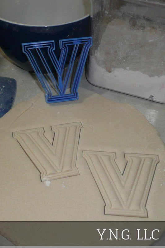 Villanova University Wildcats V Logo Sports Cookie Cutter Made In USA PR2448
