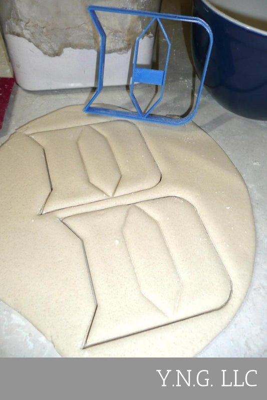 Duke University Blue Devils D Logo Sports Cookie Cutter Made In USA PR2446