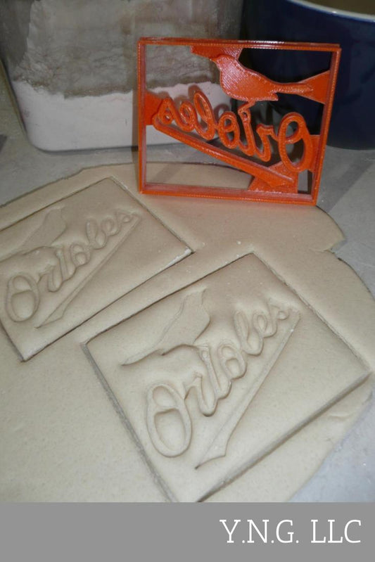 Baltimore Orioles Word With Bird Baseball Cookie Cutter Made In USA PR2353
