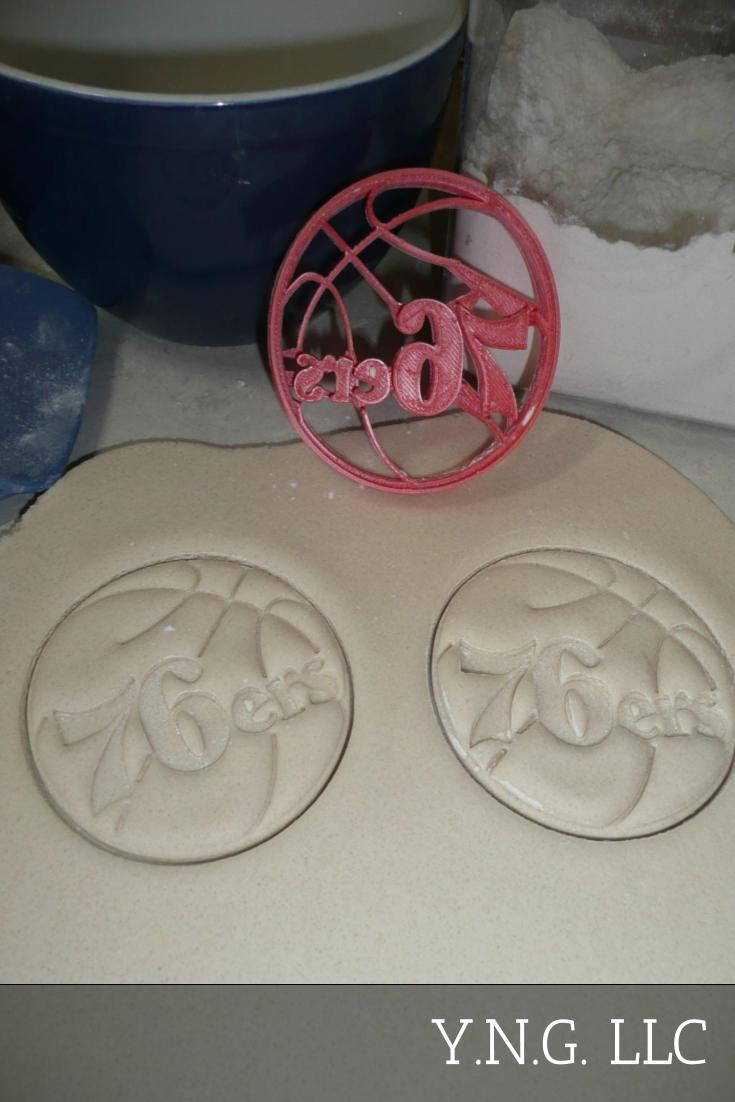 Philadelphia 76ers Basketball Team Cookie Cutter Made In USA PR2748