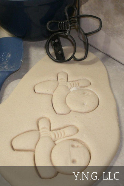 Bowling Pins Bowl Ball League Hobby Sport Cookie Cutter Made In USA PR2497