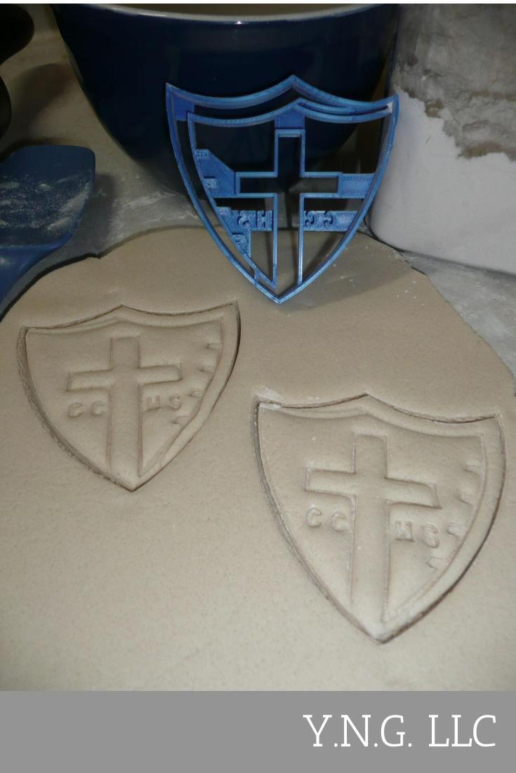 Covenant Christian HS Indiana Shield Cookie Cutter Made In USA PR2721
