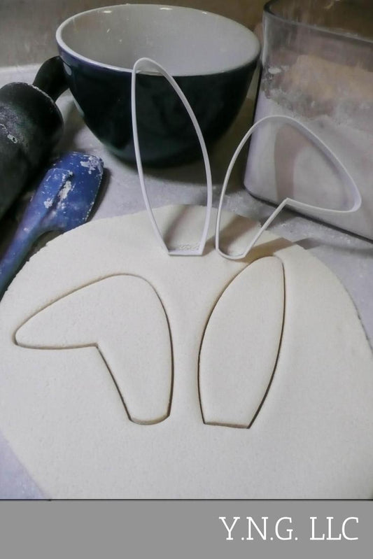 Bunny Rabbit Floppy Ears Outline Set Of 2 Cookie Cutters Made In USA PR3057