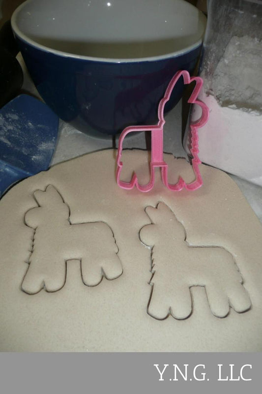 Pinata Outline Donkey Llama Party Decor Mexico Cookie Cutter Made In USA PR2630