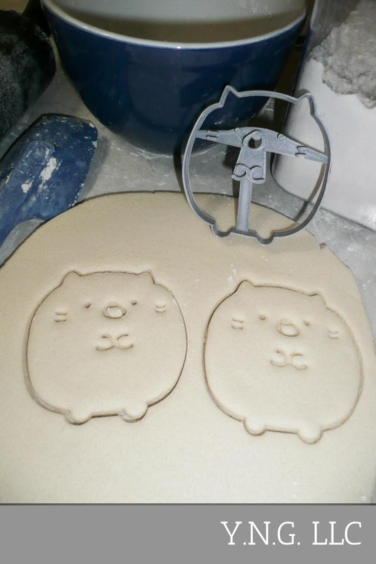 Cat Kitty Kitten Round Ball Puffy Cute Animal Cookie Cutter Made In USA PR2471