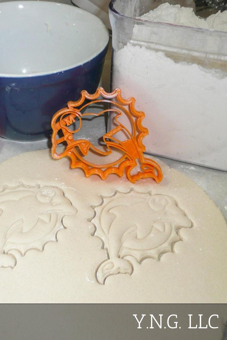 Miami Dolphins NFL Football Logo Cookie Cutter Made In USA PR972