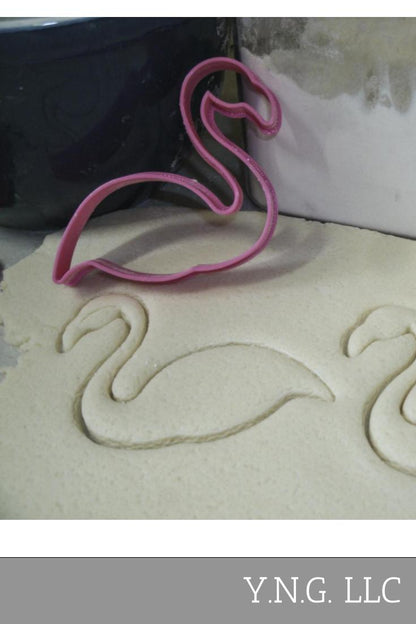 Flamingo Swan Water Bird Outline Cookie Cutter Made In USA PR646