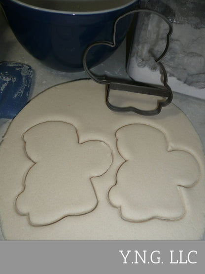Gingerbread Boy with Candy Cane Christmas Cookie Cutter Made In USA PR3144