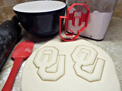 University Of Oklahoma Sooners OU Letters Cookie Cutter Made In USA PR2272