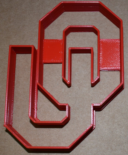 University Of Oklahoma Sooners OU Letters Cookie Cutter Made In USA PR2272