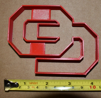 University Of Oklahoma Sooners OU Letters Cookie Cutter Made In USA PR2272