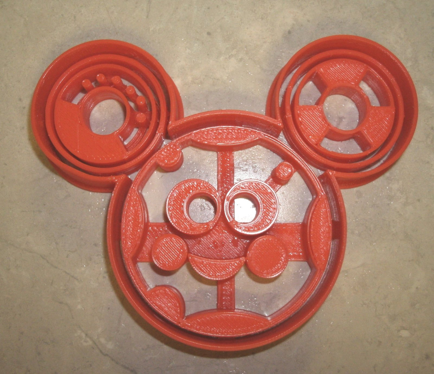 6x Toodles Mickey Mouse Fondant Cutter Cupcake Topper 1.75 IN USA FD764