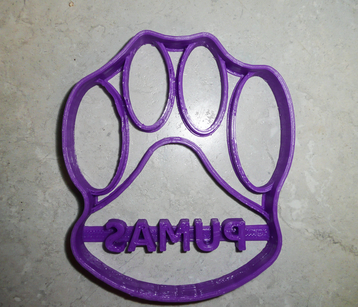 6x SJC St Joe Puma Paw Fondant Cutter Cupcake Topper 1.75 IN USA FD313