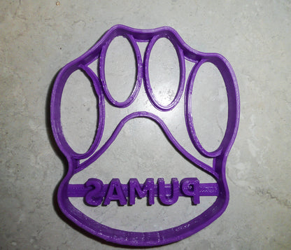 6x SJC St Joe Puma Paw Fondant Cutter Cupcake Topper 1.75 IN USA FD313