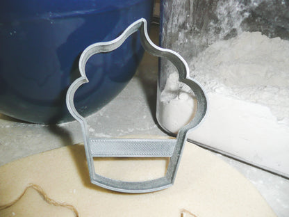 Cupcake Small Individual Cake Outline Cookie Cutter Made In USA PR924